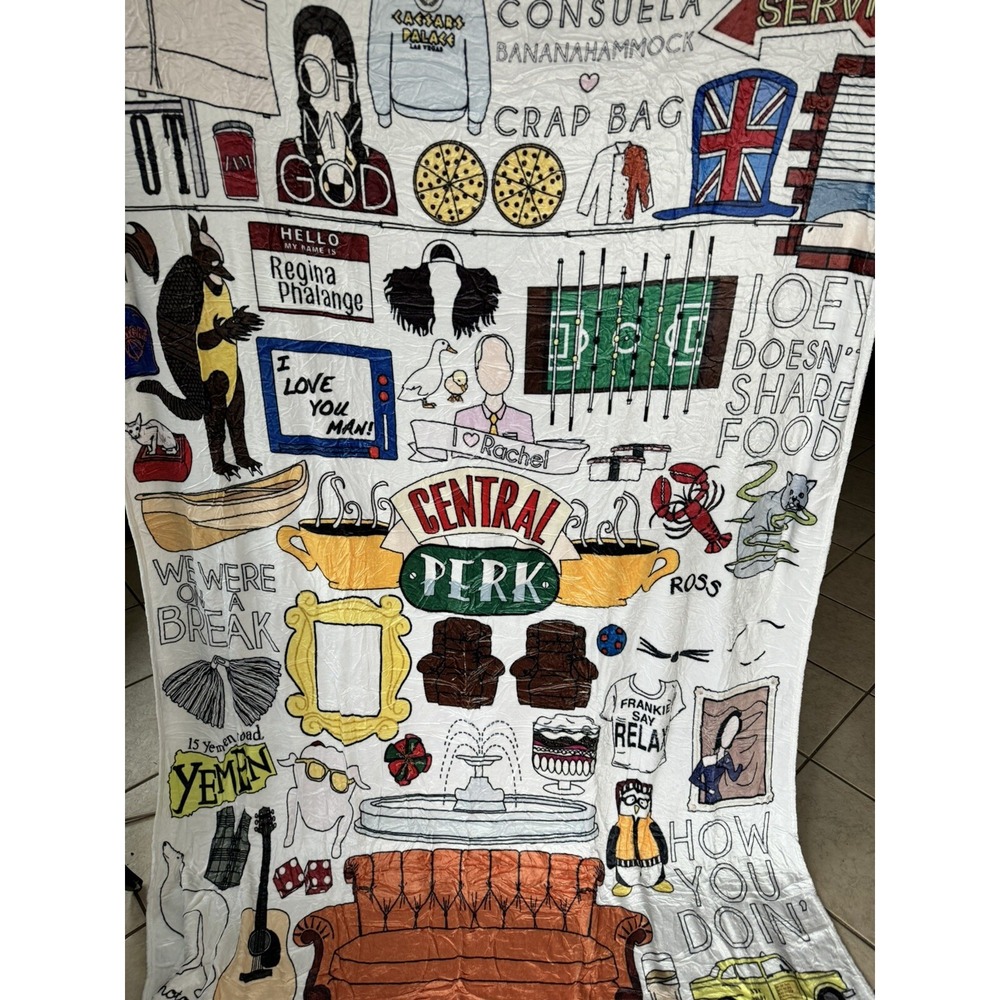 Friends Central Perk Fleece Blanket 60x80